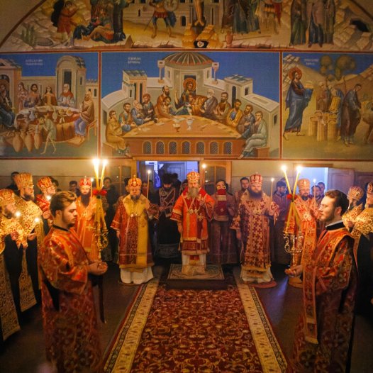 Святкове всенічне бдіння напередодні престольного свята Академічного храму