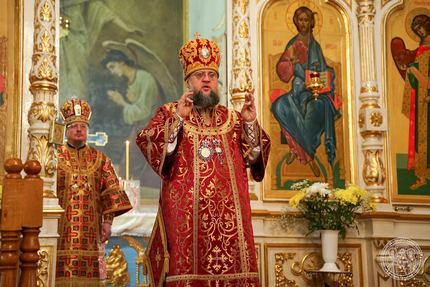 Архієпископ Білогородський Сильвестр та єпископ Гостомельський Аркадій звершили Літургію в храмі преподобного Серафима Саровського, що у Пущі-Водиці