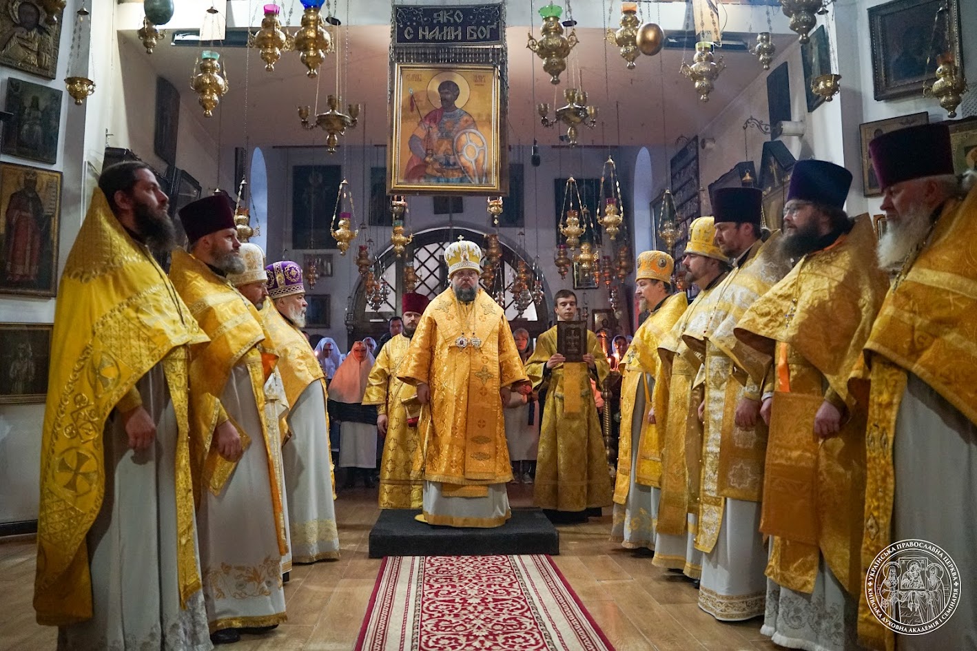 Ректор КДА очолив престольне свято храму на честь святителя Михаїла, першого митрополита Київського