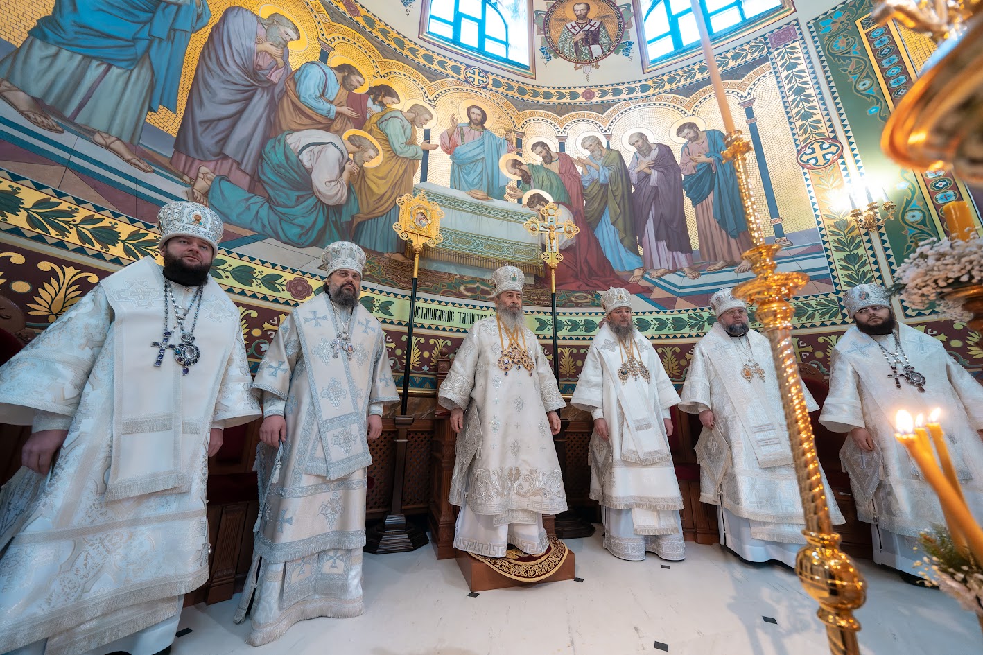 Архієпископ Сильвестр співслужив Предстоятелю УПЦ в день свята Богоявлення