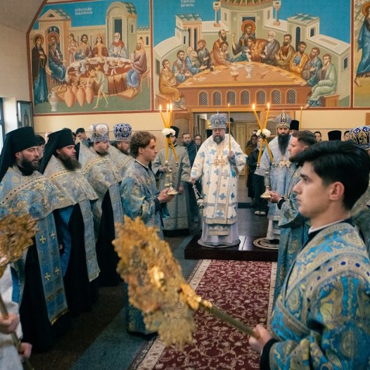 У Суботу Акафіста в КДА звершена утреня з читанням Акафіста Пресвятої Богородиці