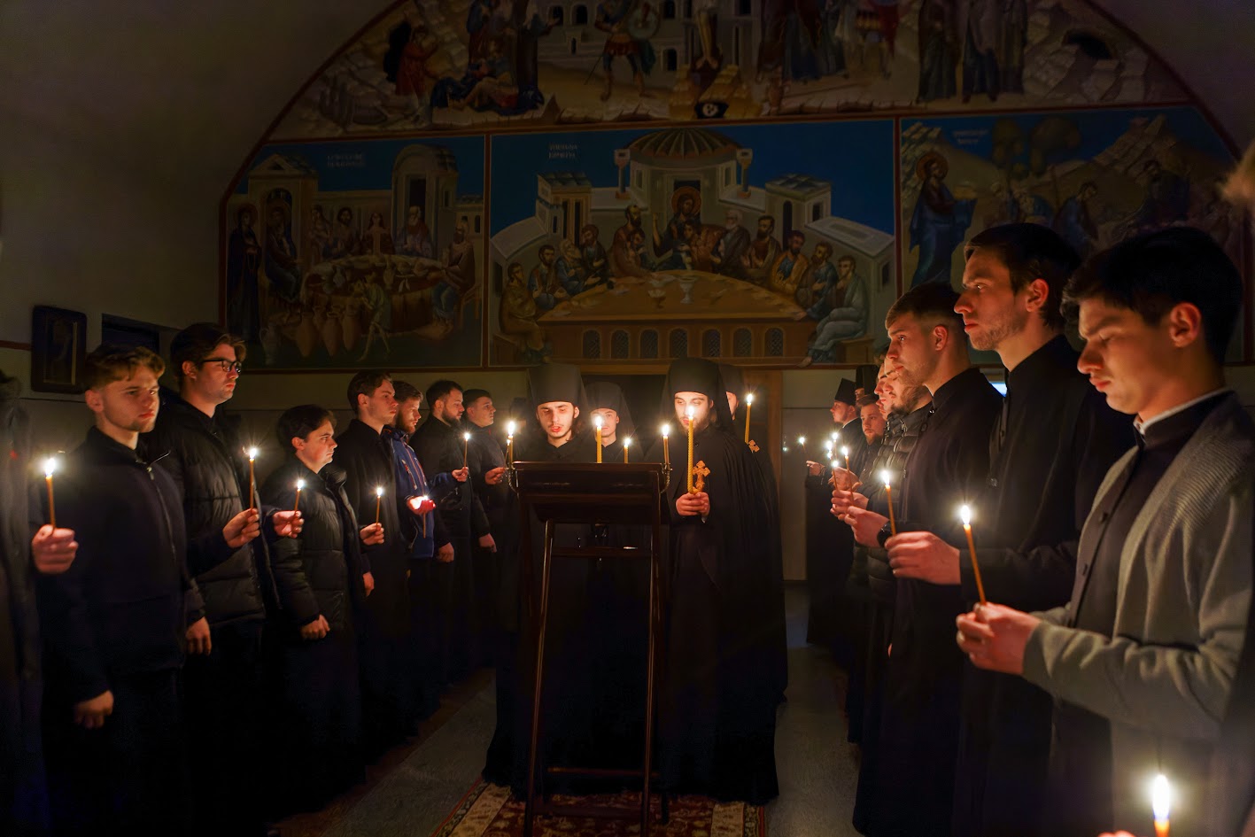 Полуношниця для новопострижених ченців у КДАіС