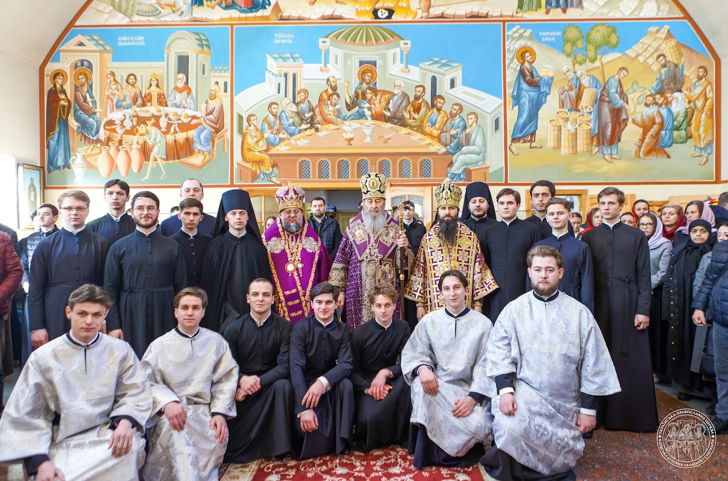 Постриг у чтеці вихованців 4-го класу Київської духовної семінарії