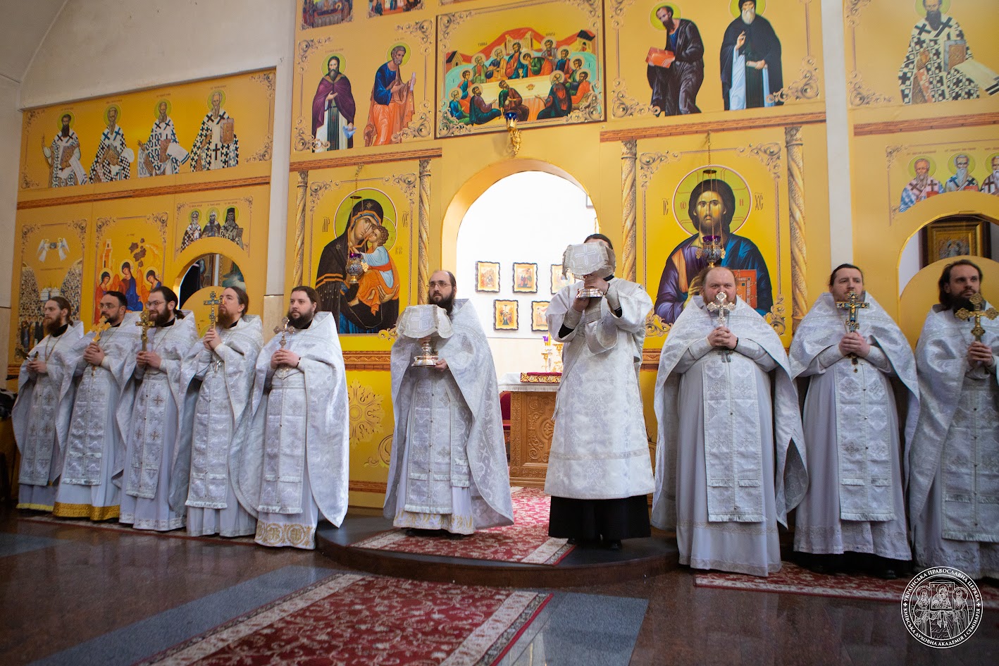 У Лазареву суботу в Академічному храмі КДАіС відслужено Божественну літургію