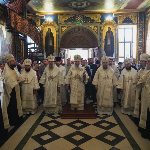Ректор КДА співслужив Предстоятелю УПЦ за Всенічним бдінням напередодні свята Вознесіння Господнього